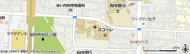 盛岡スコーレ高等学校　桐輝寮周辺の地図