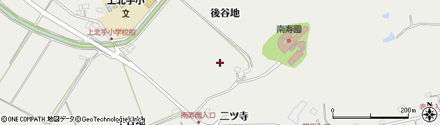 秋田県秋田市上北手猿田後谷地周辺の地図