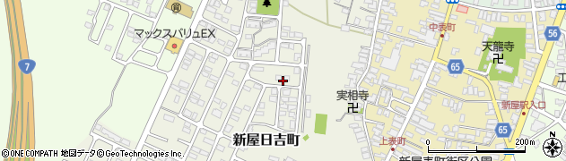 秋田県秋田市新屋日吉町周辺の地図