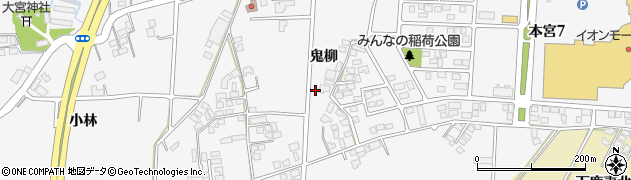 岩手県盛岡市本宮（鬼柳）周辺の地図