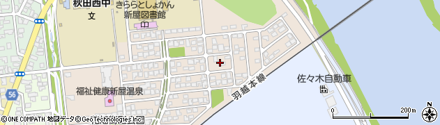秋田県秋田市新屋大川町37周辺の地図