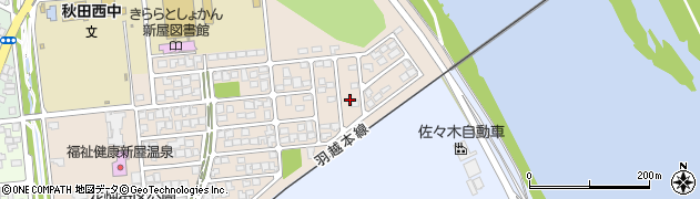 秋田県秋田市新屋大川町40周辺の地図