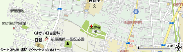 秋田県秋田市新屋栗田町27周辺の地図