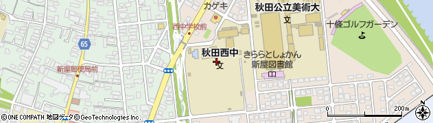 秋田県秋田市新屋大川町19周辺の地図