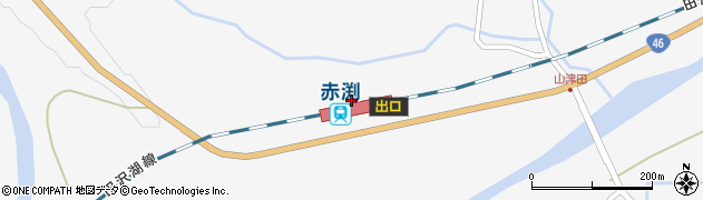赤渕駅周辺の地図