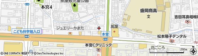 岩手県盛岡市本宮（泉屋敷）周辺の地図