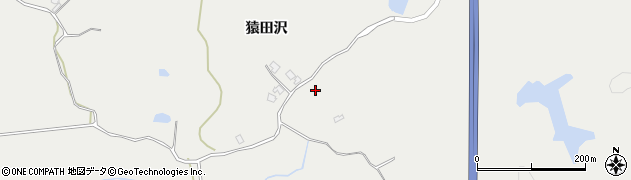 秋田県秋田市上北手猿田（猿田沢）周辺の地図