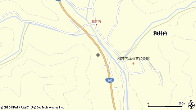 〒028-2105 岩手県宮古市和井内の地図