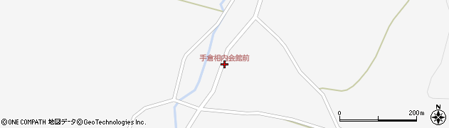 手倉相内会館前周辺の地図
