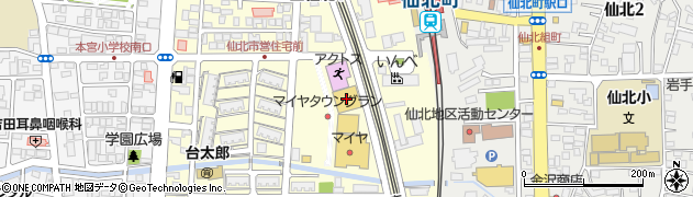 ダイソーマイヤタウングランＳＣ店周辺の地図