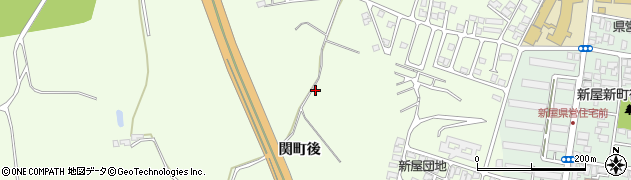 秋田県秋田市新屋町（関町後）周辺の地図