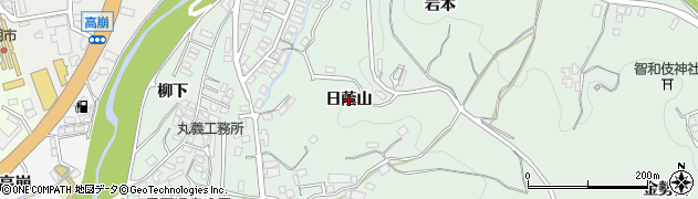 岩手県盛岡市東中野（日蔭山）周辺の地図