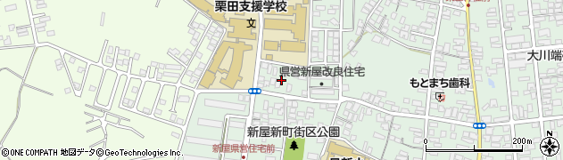 秋田県秋田市新屋栗田町17周辺の地図