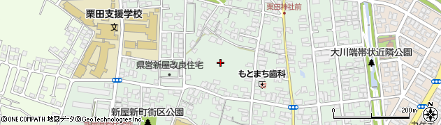 秋田県秋田市新屋栗田町13周辺の地図