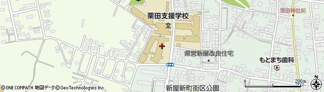 秋田県秋田市新屋栗田町10周辺の地図