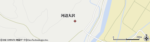 秋田県秋田市河辺大沢堂ノ下周辺の地図