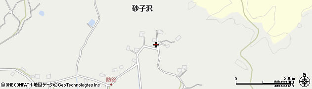 秋田県秋田市上北手猿田砂子沢161周辺の地図