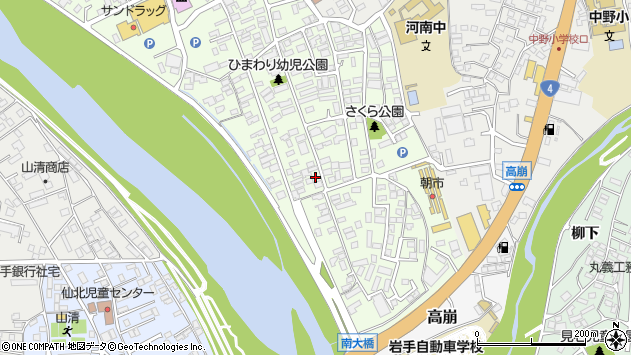 〒020-0826 岩手県盛岡市神子田町の地図