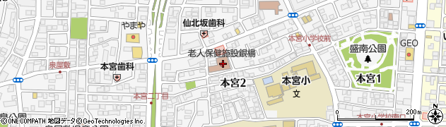 老人保健施設 銀楊周辺の地図