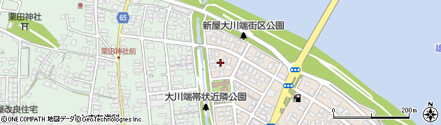 秋田県秋田市新屋大川町6周辺の地図
