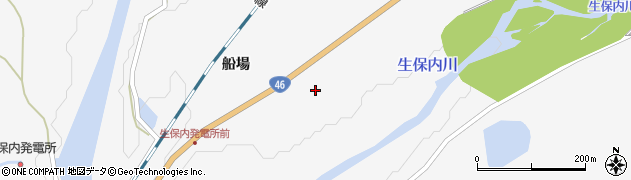 秋田県仙北市田沢湖生保内船場周辺の地図