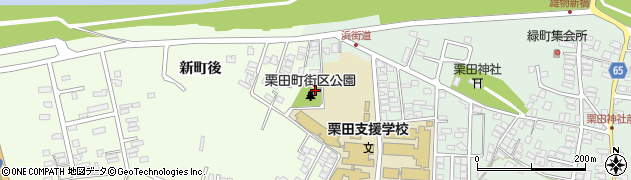 秋田県秋田市新屋栗田町8周辺の地図