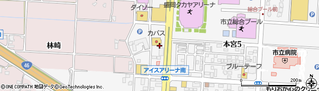 岩手県盛岡市下太田（谷地）周辺の地図