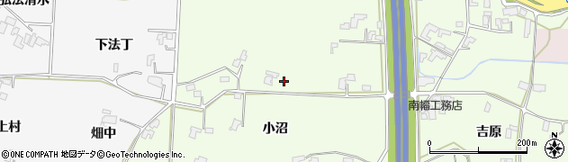 岩手県盛岡市中太田小沼周辺の地図