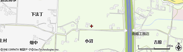 岩手県盛岡市中太田（小沼）周辺の地図