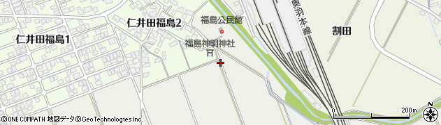 秋田県秋田市仁井田（福島）周辺の地図