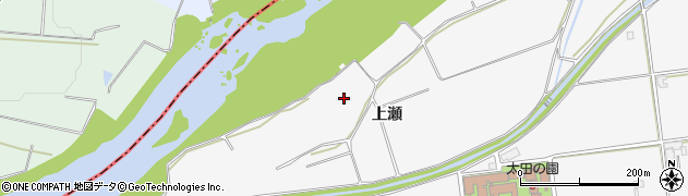 岩手県盛岡市上太田（上瀬）周辺の地図