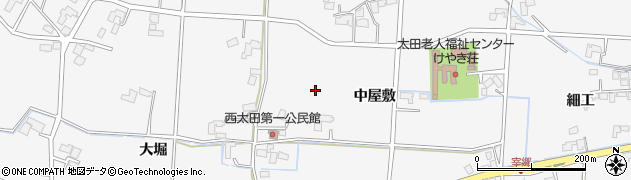 岩手県盛岡市上太田（中屋敷）周辺の地図