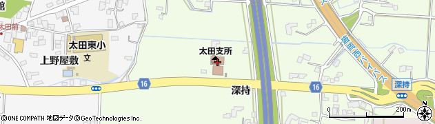 盛岡市太田支所周辺の地図