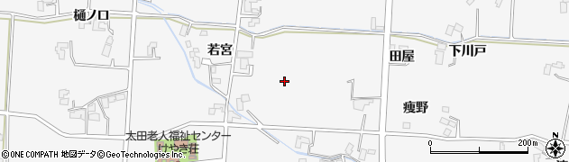 岩手県盛岡市上太田若宮周辺の地図