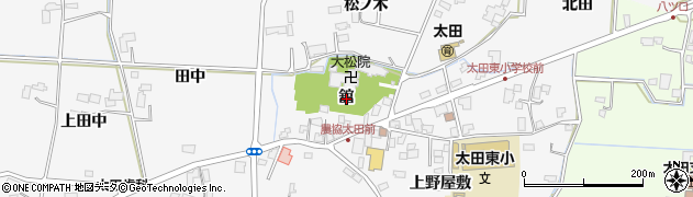 岩手県盛岡市上太田舘周辺の地図
