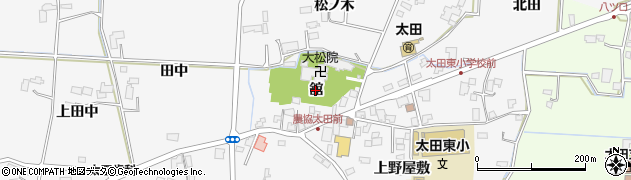 岩手県盛岡市上太田（舘）周辺の地図