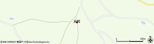 秋田県仙北市田沢湖潟大沢周辺の地図