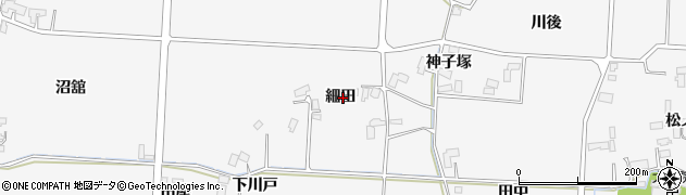 岩手県盛岡市上太田細田周辺の地図