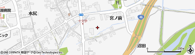 秋田県仙北市田沢湖生保内宮ノ前周辺の地図