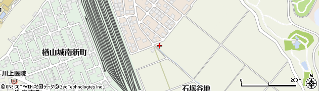 秋田県秋田市楢山石塚谷地247周辺の地図