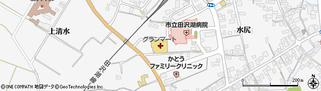 長谷川時計眼鏡店田沢湖プラザ店周辺の地図