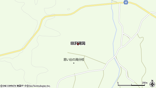 〒014-1203 秋田県仙北市田沢湖潟の地図