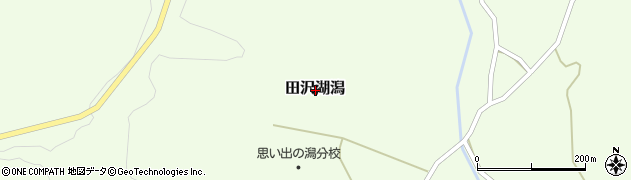 秋田県仙北市田沢湖潟周辺の地図