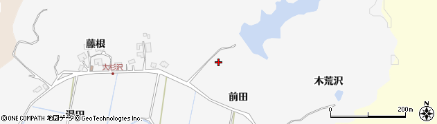 秋田県秋田市上北手大杉沢（大杉沢）周辺の地図