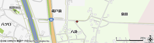岩手県盛岡市中太田（八卦）周辺の地図