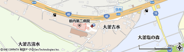 栃内第二病院周辺の地図