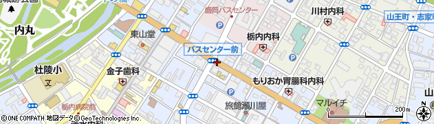 盛岡バスセンター﻿(日専連向い)周辺の地図