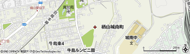 秋田県秋田市楢山城南町1周辺の地図