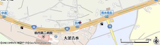 モスバーガールート46滝沢店周辺の地図