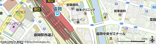 ホテルルートイン盛岡駅前周辺の地図